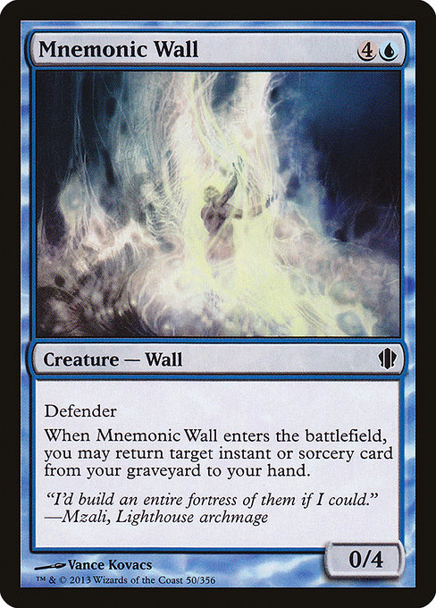 Mnemonic Wall (Commander 2013 #50)