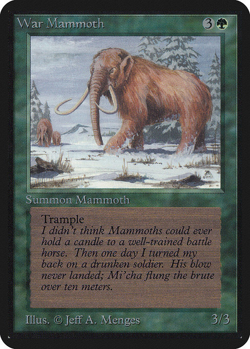 War Mammoth (Limited Edition Alpha #227)