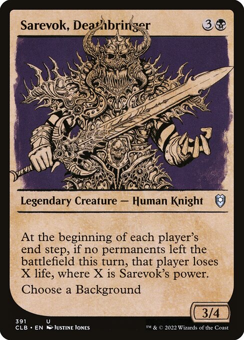 Sarevok, Deathbringer (Commander Legends: Battle for Baldur's Gate #391)