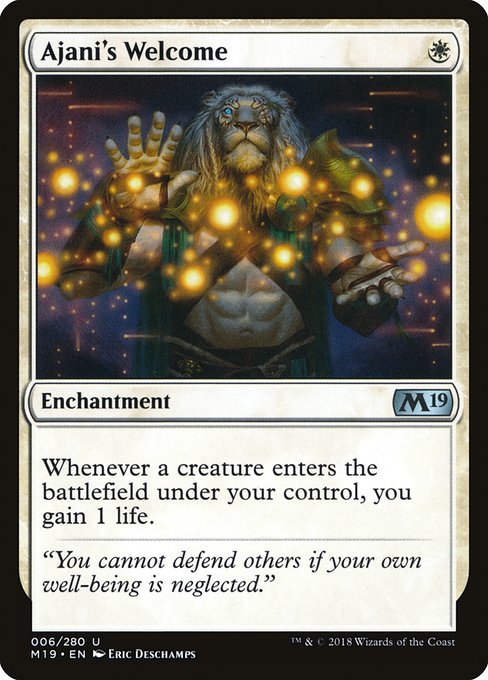 Ajani's Welcome (Core Set 2019 #6)