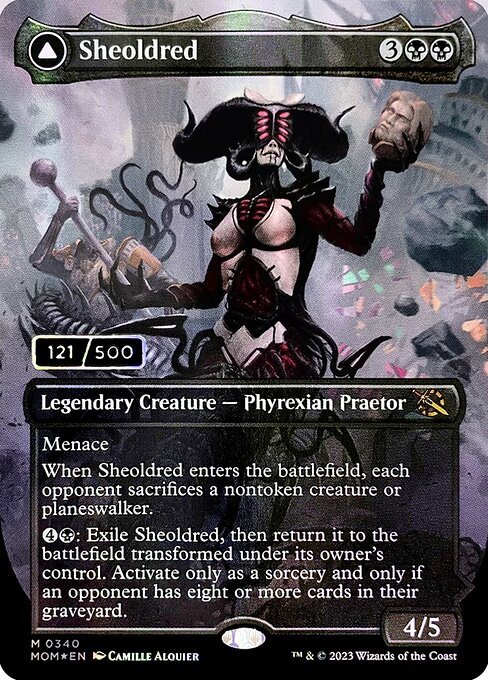Sheoldred // The True Scriptures card image