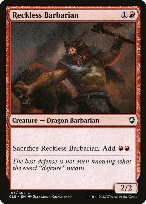 Reckless Barbarian card image