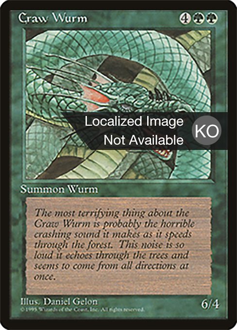 Craw Wurm (Fourth Edition Foreign Black Border #238)