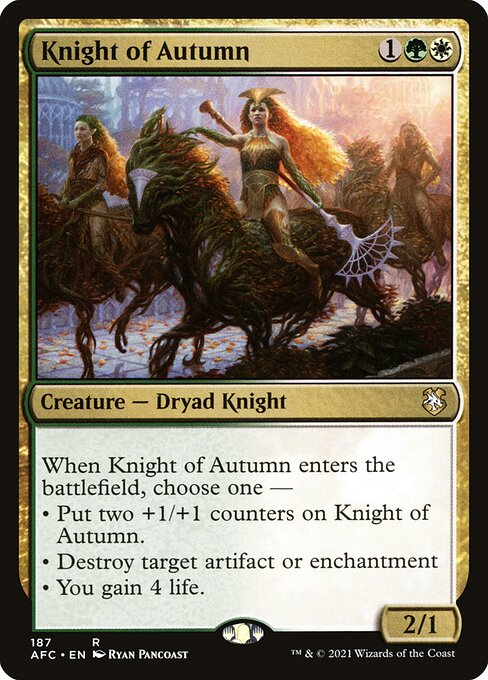 Knight of Autumn (Forgotten Realms Commander #187)