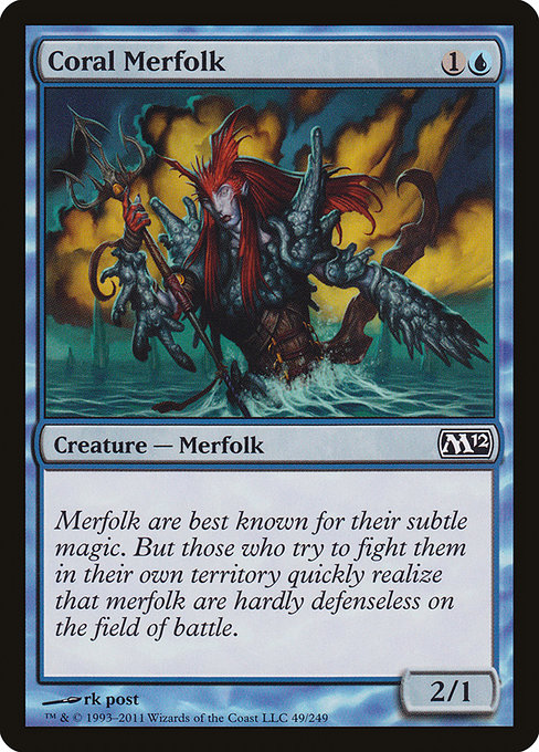 Coral Merfolk (Magic 2012 #49)