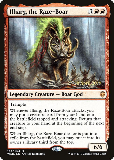 Ilharg, the Raze-Boar (War of the Spark Promos #133s)