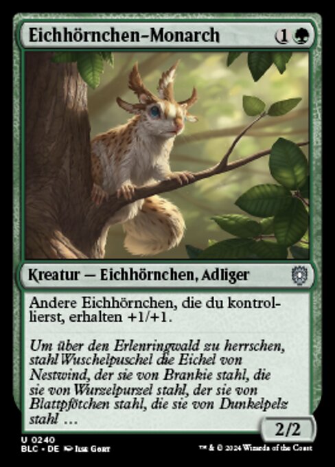 Squirrel Sovereign (Bloomburrow Commander #240)