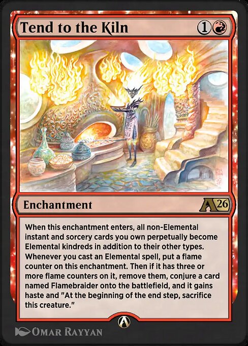Tend to the Kiln magic the gathering card art