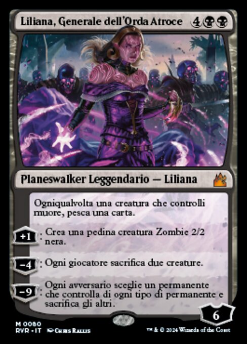 Liliana, Dreadhorde General (Ravnica Remastered #80)