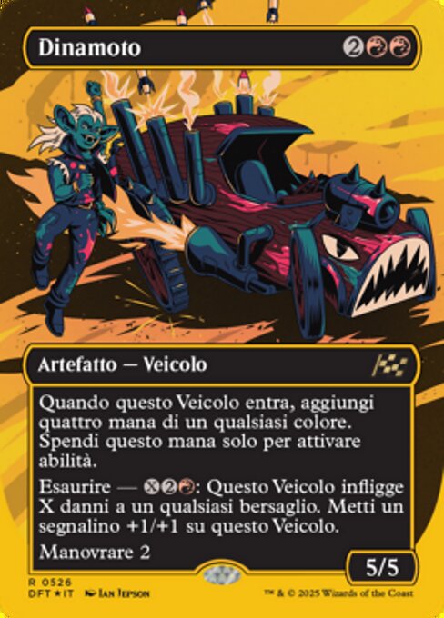 Boommobile - Aetherdrift Magic: The Gathering Card - Artifact — Vehicle by Ian Jepson