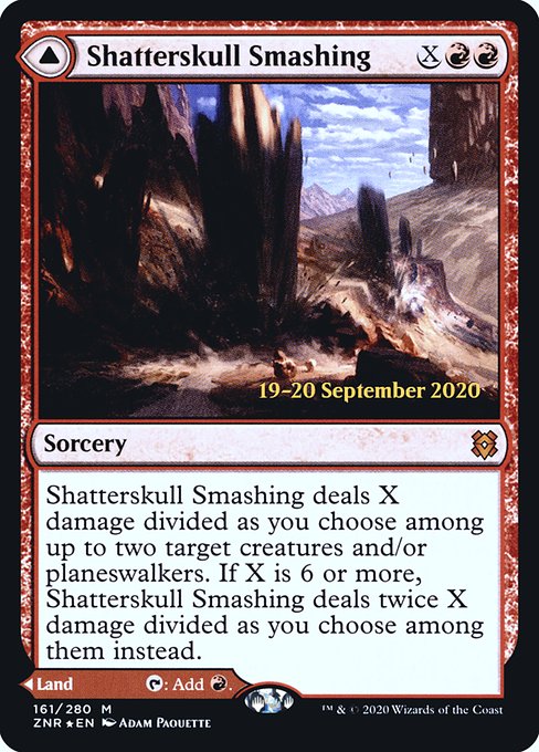 Shatterskull Smashing // Shatterskull, the Hammer Pass (Zendikar Rising Promos #161s)