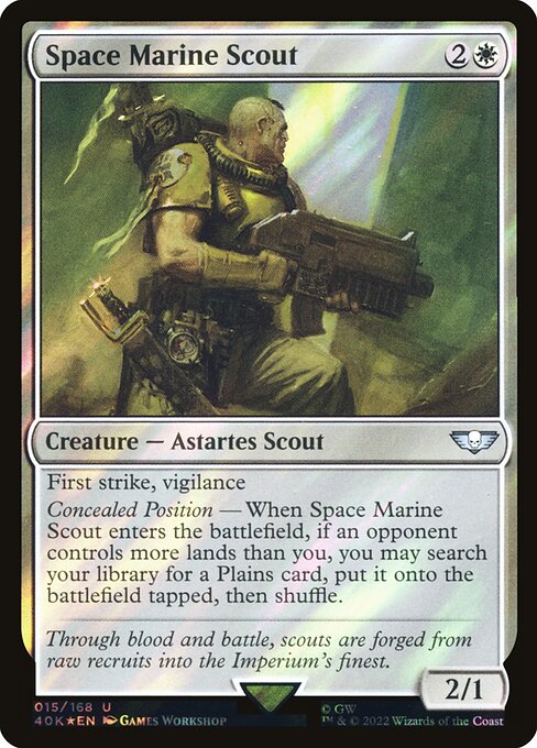 Space Marine Scout (Warhammer 40,000 Commander #15★)