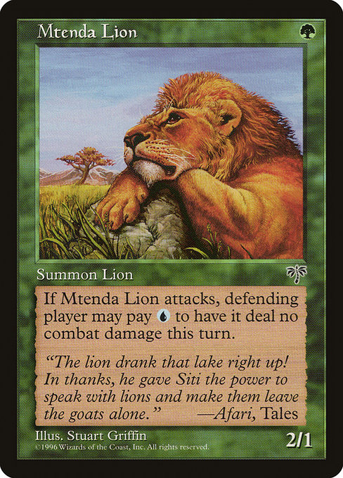 Mtenda Lion card image