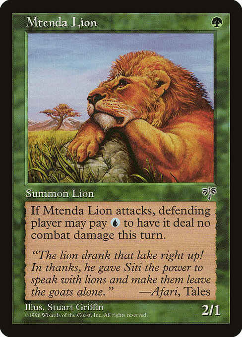 Mtenda Lion (Mirage #230)