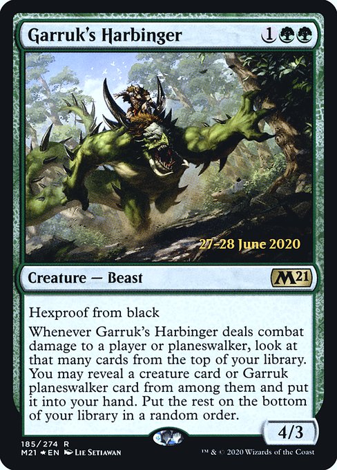 Garruk's Harbinger (Core Set 2021 Promos #185s)