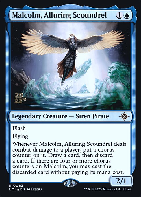 Malcolm, Alluring Scoundrel (The Lost Caverns of Ixalan Promos #63s)