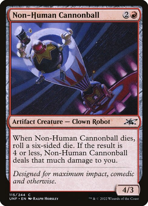 Non-Human Cannonball (Unfinity #115)