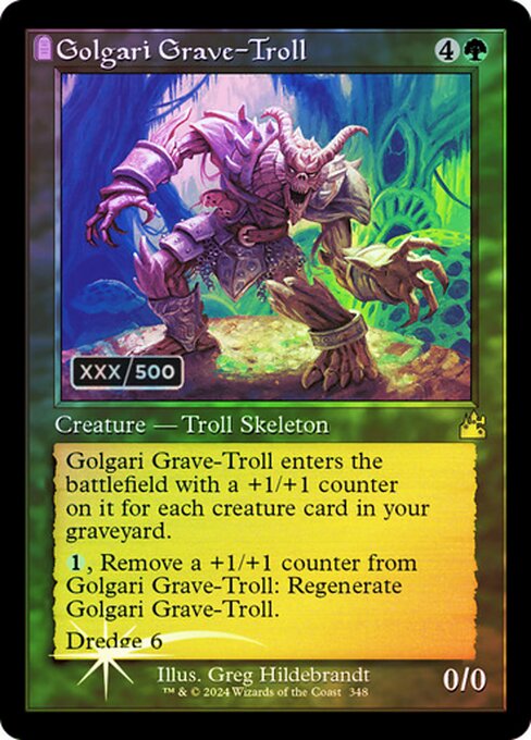 Golgari Grave-Troll (Ravnica Remastered #348z)