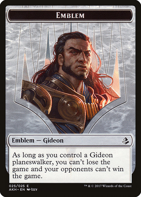 Gideon of the Trials Emblem (Amonkhet Tokens #25)