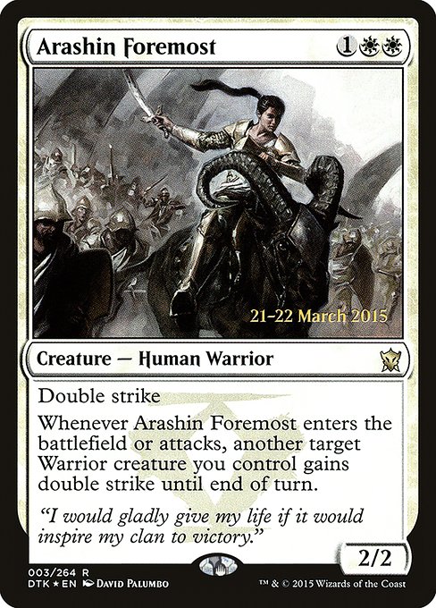 Arashin Foremost (Dragons of Tarkir Promos #3s)