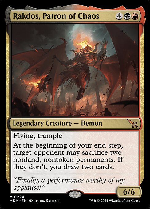 Rakdos, Patron of Chaos (mkm) 224