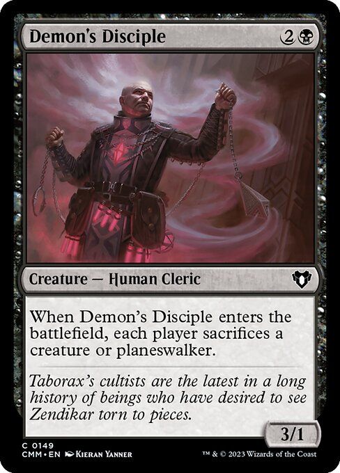 Demon's Disciple (Commander Masters #149)