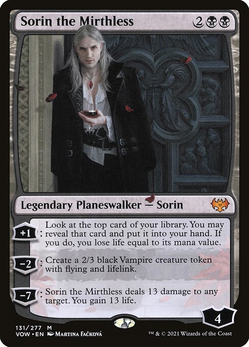 Sorin the Mirthless (vow) 131 Sorin the Mirthless (vow) 131