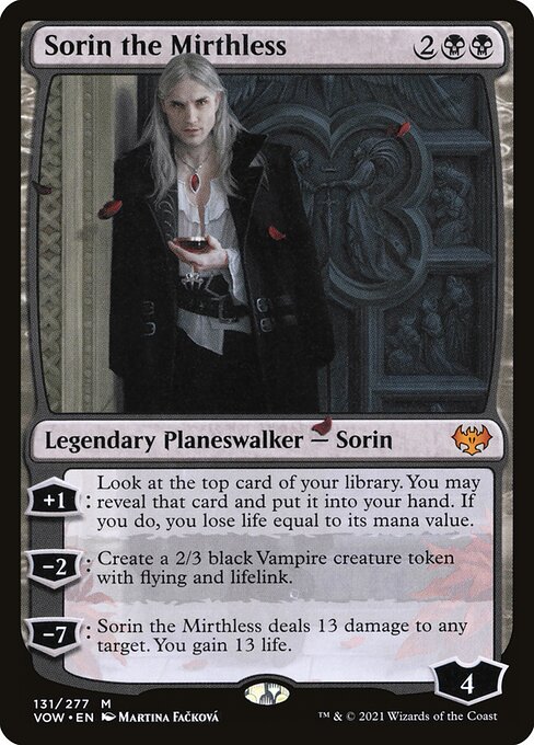 Sorin the Mirthless (Innistrad: Crimson Vow #131)