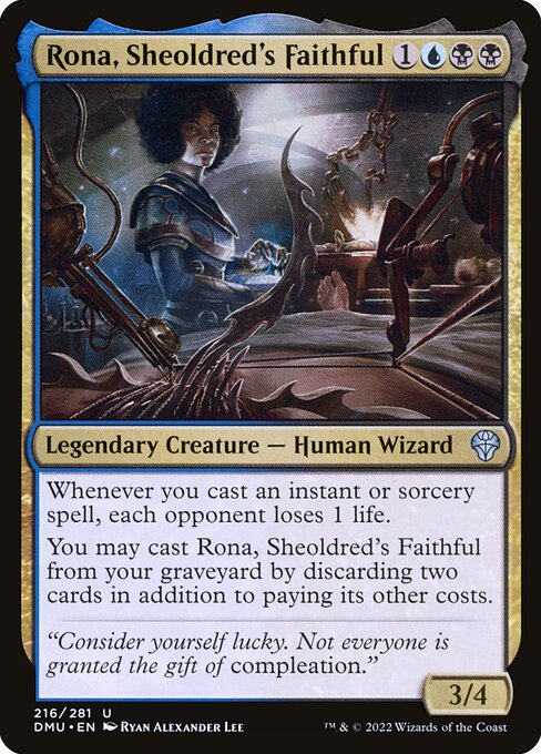 Rona, Sheoldred's Faithful (Dominaria United #216)