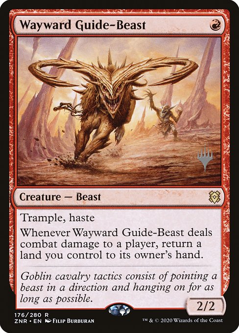 Wayward Guide-Beast (Zendikar Rising Promos #176p)