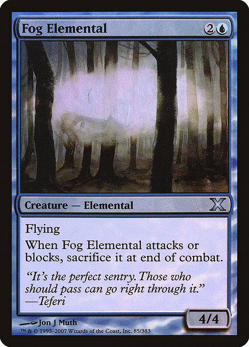 Fog Elemental (Tenth Edition #85★)