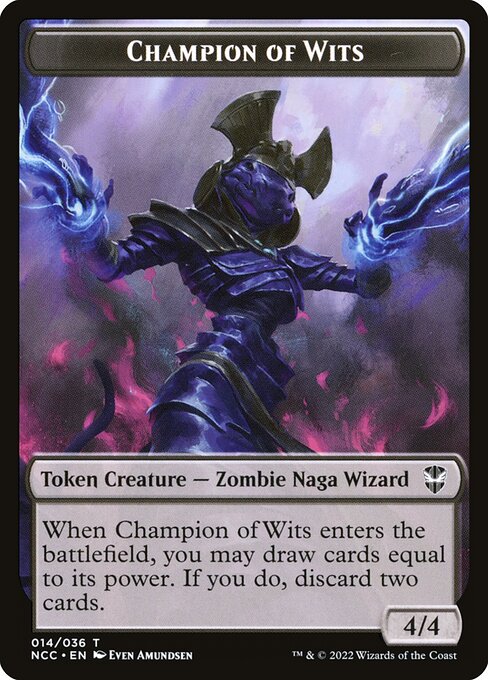 Champion of Wits (New Capenna Commander Tokens #14)