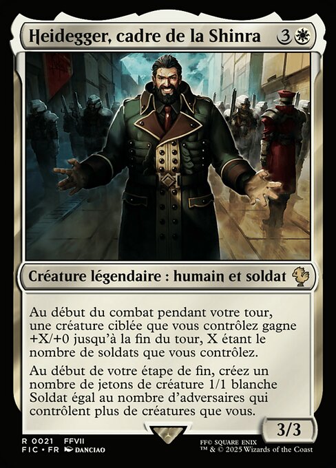 Heidegger, cadre de la Shinra