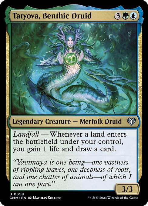 Tatyova, Benthic Druid (Commander Masters #358)