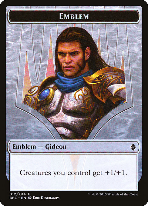 Gideon, Ally of Zendikar Emblem (TBFZ)