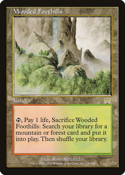 Wooded Foothills card image