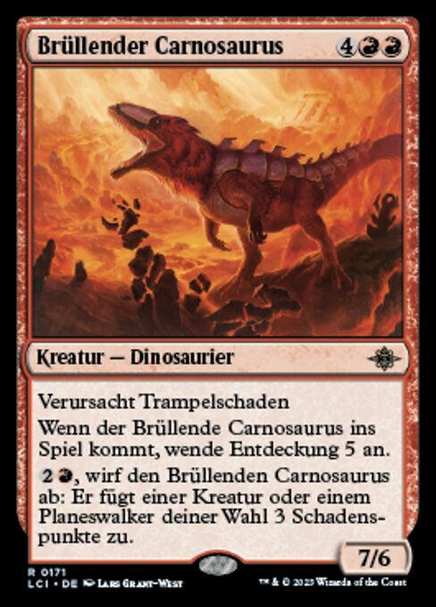 Brüllender Carnosaurus