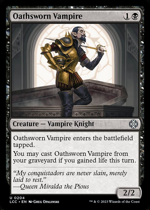 Vampire assermenté|Oathsworn Vampire