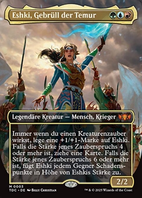 Eshki, Gebrüll der Temur