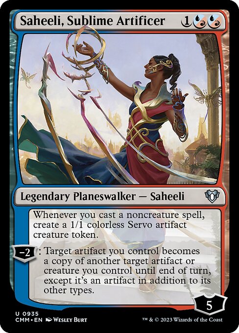 Saheeli, Sublime Artificer (cmm) 935 Saheeli, Sublime Artificer (cmm) 935
