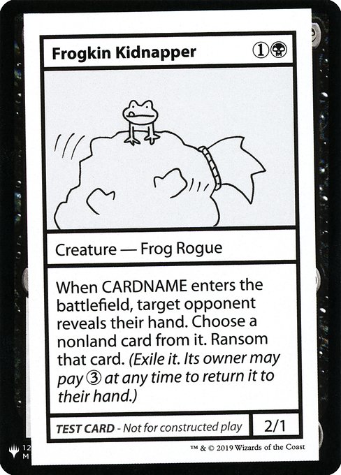 Frogkin Kidnapper (Mystery Booster Playtest Cards 2019 #42)