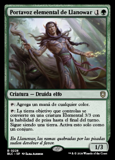 Portavoz elemental de Llanowar