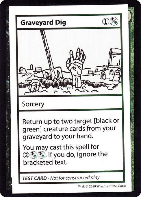 Graveyard Dig (Mystery Booster Playtest Cards 2021 #92)