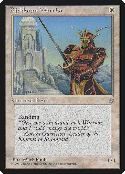 Kjeldoran Warrior card image