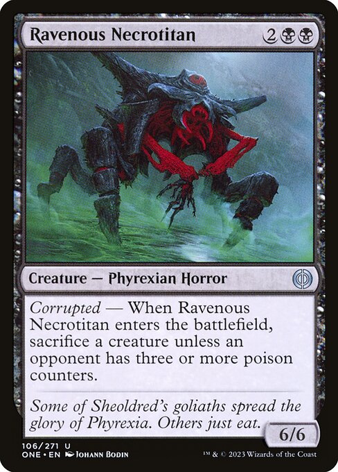 Ravenous Necrotitan (Phyrexia: All Will Be One #106)