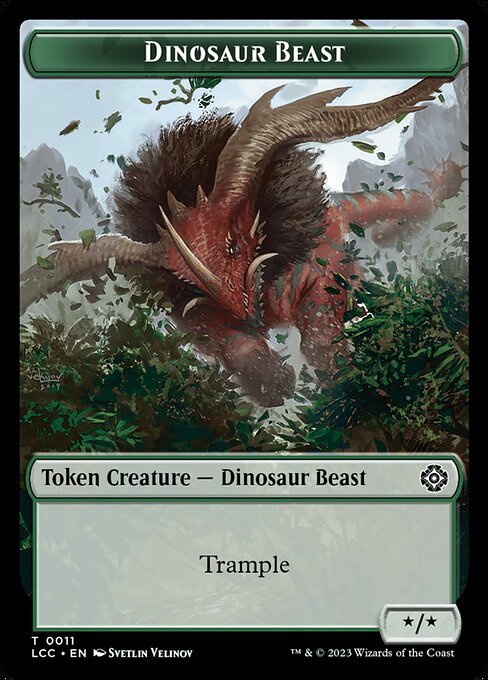 Dinosaur Beast (The Lost Caverns of Ixalan Commander Tokens #11)