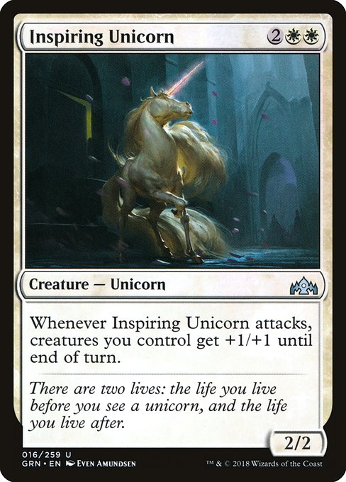 Inspiring Unicorn card image