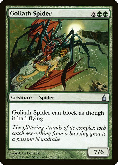 Goliath Spider (Ravnica: City of Guilds #168)