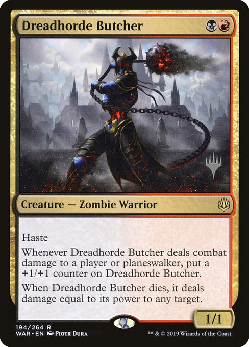Dreadhorde Butcher (War of the Spark Promos #194p)
