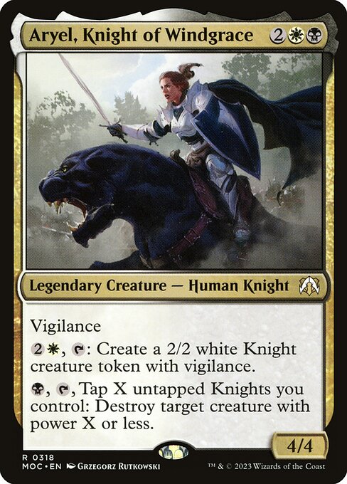 Aryel, Knight of Windgrace (March of the Machine Commander #318)